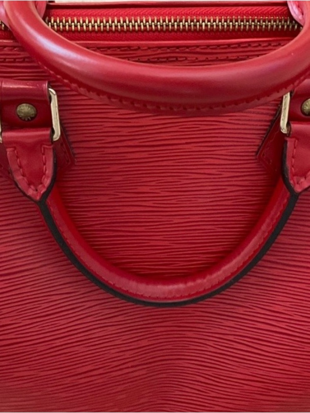 AuthenticVintage Louis Vuitton Red Epi Speedy 30 - Picture 6 of 14